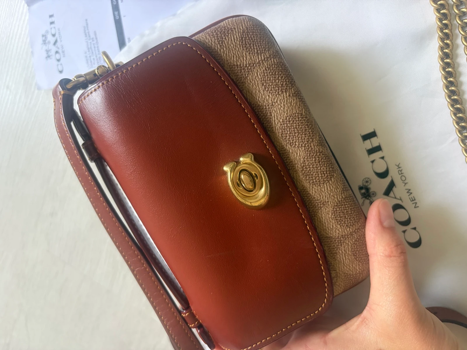 Bolsa de ombro coach Cassie 17 Signature – photo 5